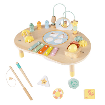 7-in-1 Toddler Activity Table Montessori Sensory Toy for 12 Month+ Wooden Musical Play Table Learning Toys Options at Gallery Canada