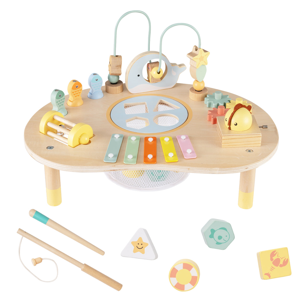 7-in-1 Toddler Activity Table Montessori Sensory Toy for 12 Month+ Wooden Musical Play Table Learning Toys at Gallery Canada