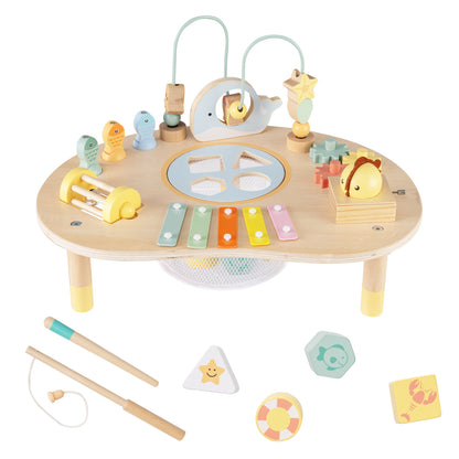 7-in-1 Toddler Activity Table Montessori Sensory Toy for 12 Month+ Wooden Musical Play Table Learning Toys at Gallery Canada
