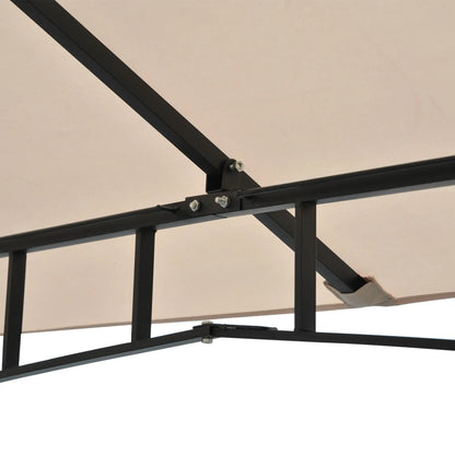 10' x 10' Double Tier Garden Gazebo, Water-Resistant, Anti-UV, Beige Gazebos at Gallery Canada