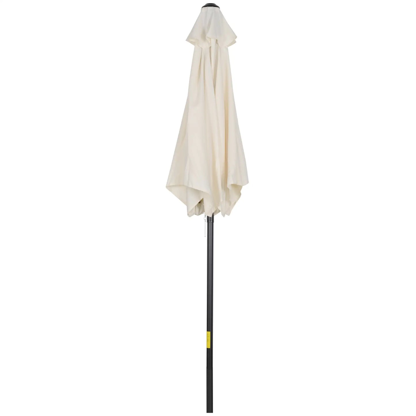 6.6FT Outdoor Patio Umbrella, 6 Solid Ribs, Cream White Patio Umbrellas Cream at Gallery Canada
