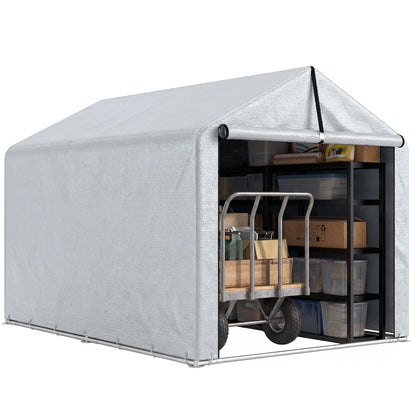 7' x 5' Portable Bike Shed, Waterproof Tent with Zipper Door Portable Shed at Gallery Canada