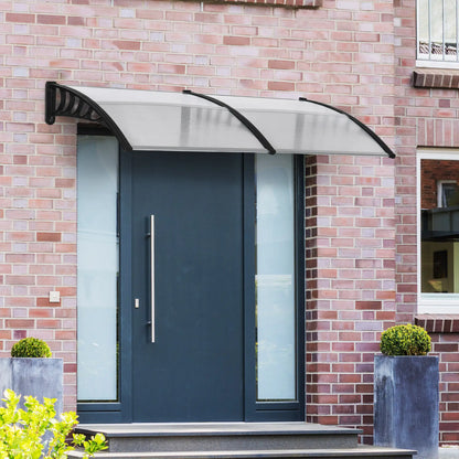 Awning Door Canopy, 78.7" x 37.8", Polycarbonate Outdoor Patio Cover, Clear Door Awnings at Gallery Canada