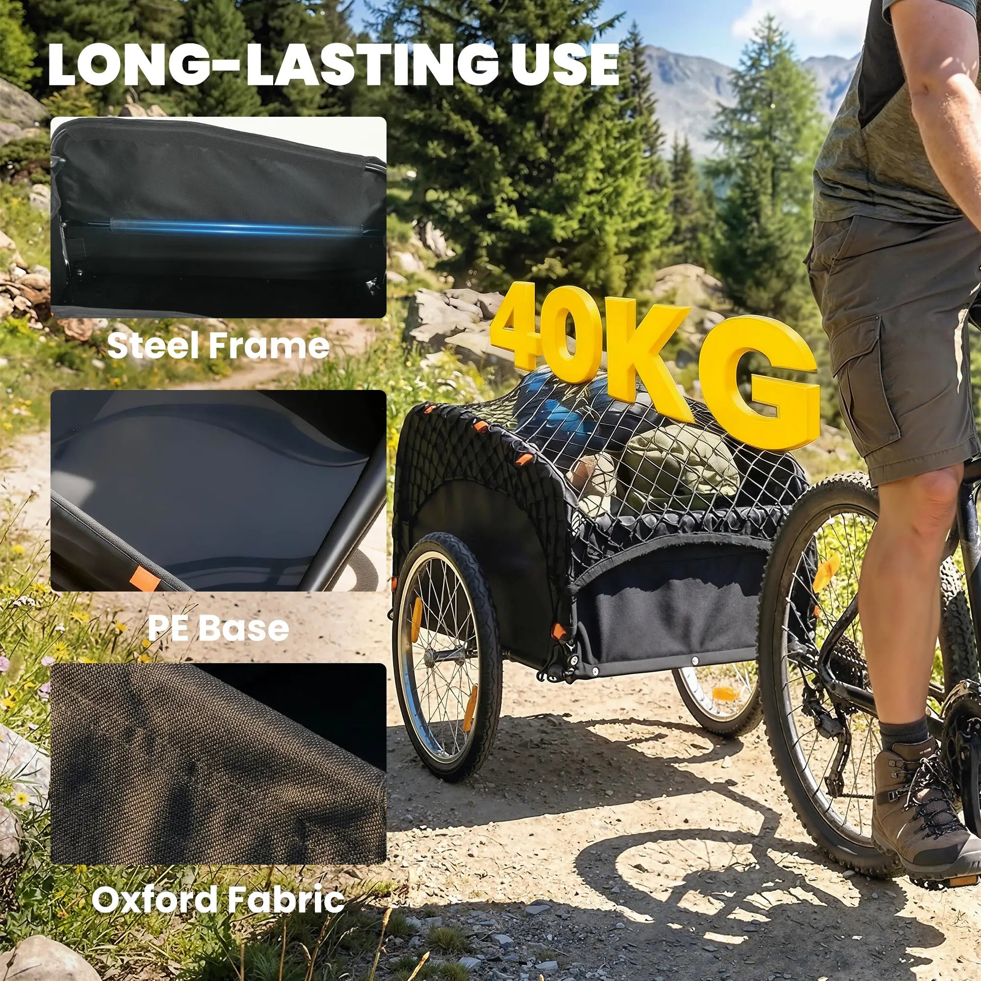 Bike Cargo Trailer, 45 Gal, 20