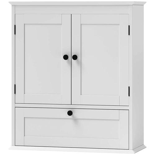 Medicine Cabinet, Adjustable Shelf, Bathroom Wall Cabinet, White
