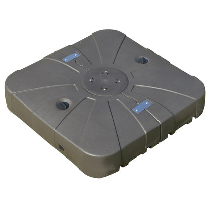 Square Cantilever Umbrella Base, Water or Sand Filled, Wheels, Heavy-Duty Stand Umbrella Bases Coffee Brown at Gallery Canada