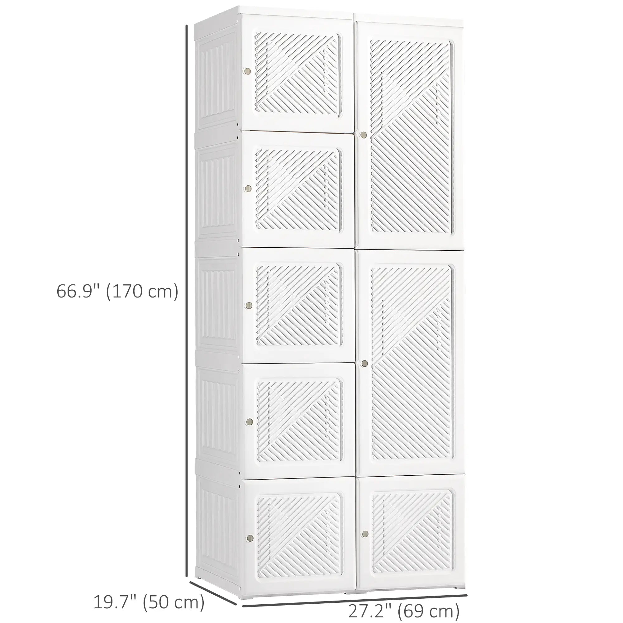 Portable Wardrobe Closet, Folding Clothes Storage Organizer, White Clothing Storage at Gallery Canada