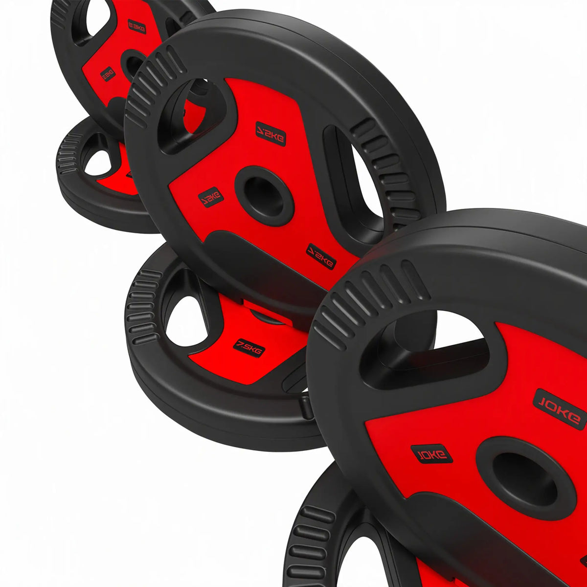 6-Piece 88 lbs Weight Plates Set, Sand-Filled, Black and Red Dumbbells & Barbells at Gallery Canada