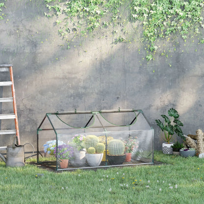 47" x 24" x 24" Mini Tunnel Greenhouse, Steel Frame, 2 Windows, Clear Greenhouses at Gallery Canada