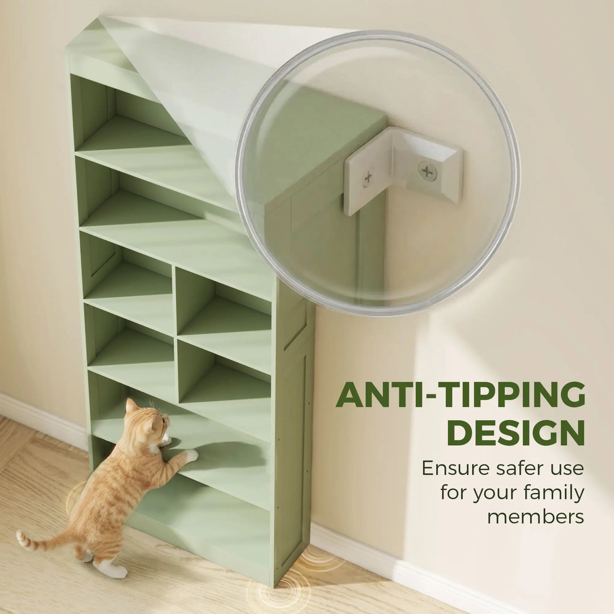 6-Tier Bookshelf, Storage Shelves, Green Display Bookshelves at Gallery Canada