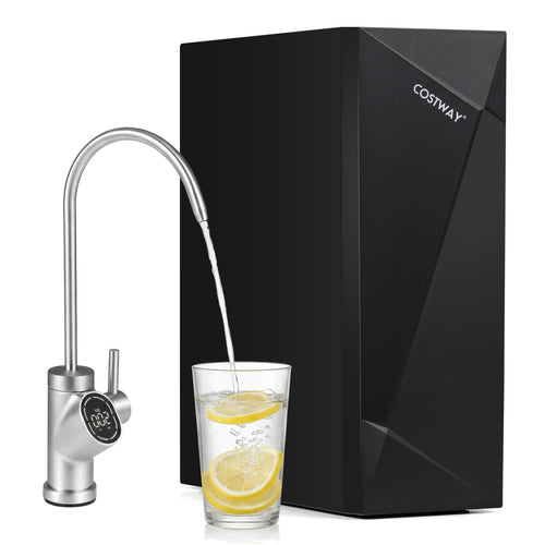 800 GPD Alkaline PH+ Reverse Osmosis Water Filter, Black