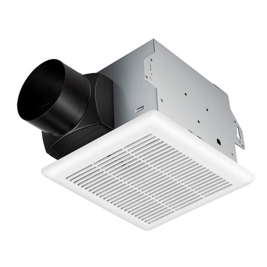 80 CFM Ceiling Mount Bathroom Exhaust Fan with Metal Housing and 4 Inches Duct, White Ventilation Fans White at Gallery Canada