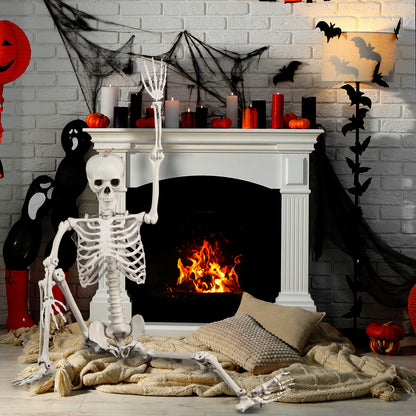 5.4 Ft Halloween Skeleton Decoration, White Halloween at Gallery Canada