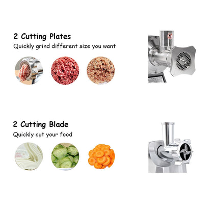 1100W Stainless Steel Heavy Duty #22 Electric Meat Grinder Food Grinders & Mills at Gallery Canada