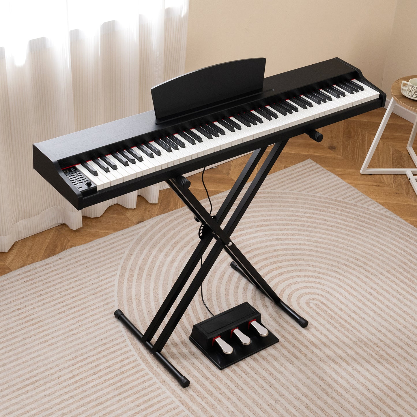 88-Key Keyboard Piano Set With Adjustable Stand, Black Pianos & Keyboards at Gallery Canada