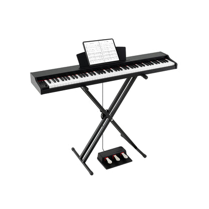 88-Key Keyboard Piano Set With Adjustable Stand, Black Pianos & Keyboards Black at Gallery Canada