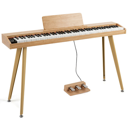 88-Key Semi-Weighted Digital Piano with 3 Pedal Unit and 80 Demos, Natural Pianos & Keyboards at Gallery Canada
