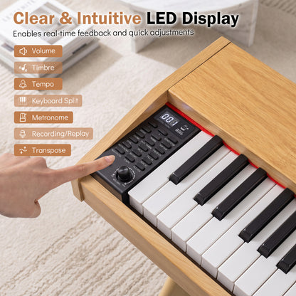 88-Key Semi-Weighted Digital Piano with 3 Pedal Unit and 80 Demos, Natural Pianos & Keyboards at Gallery Canada