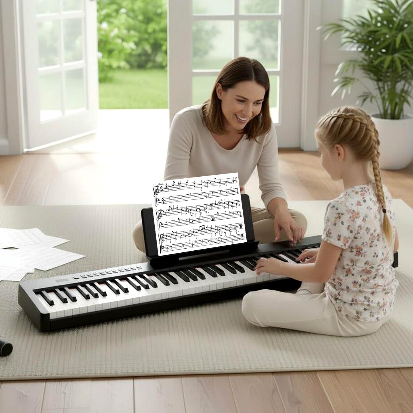 88 Keys Velocity-Sensitive Piano Keyboard, Black Pianos & Keyboards at Gallery Canada