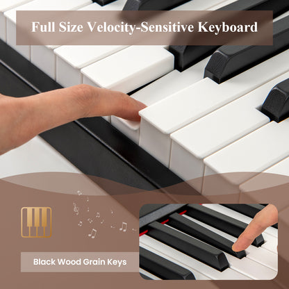 88 Keys Velocity-Sensitive Piano Keyboard, Black Pianos & Keyboards at Gallery Canada