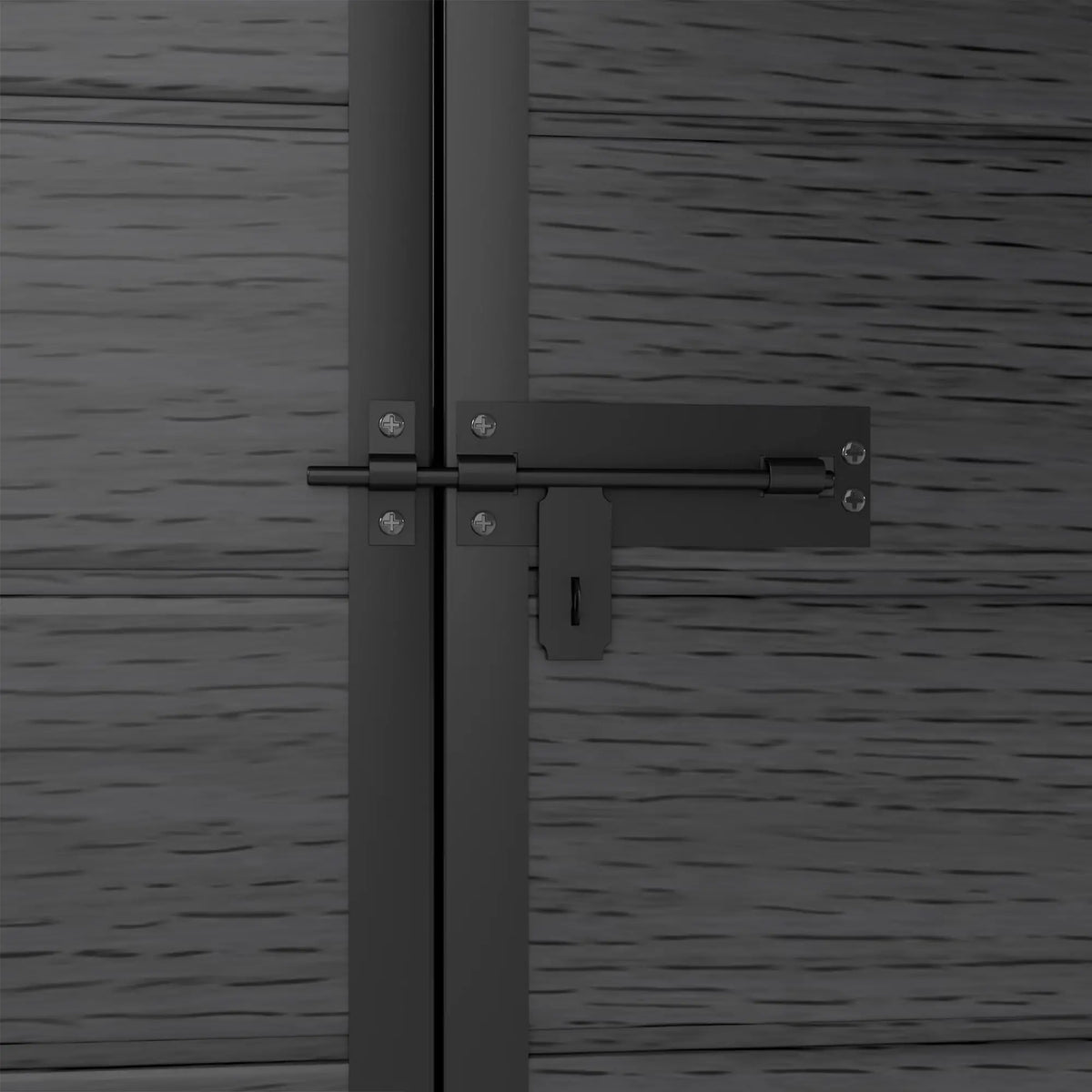 6' x 6' Outdoor Storage Shed, Plastic Garden Shed, Dark Grey, Dark Grey Sheds at Gallery Canada