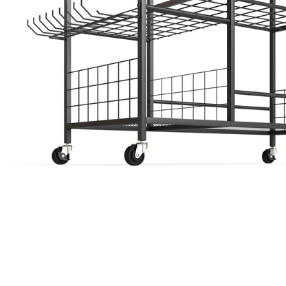 3-Tier Garden Tool Organizer, 74 Slots, 4 Wheels, 11 Hooks Garden Accessories at Gallery Canada