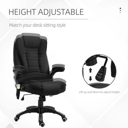 Reclining Massage Office Chair, High Back, Swivel Wheels, Black Massage Chairs at Gallery Canada