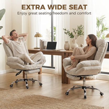 Criss Cross Chair with Wheels, Waterfall Armrests, Light Grey Task Chairs at Gallery Canada
