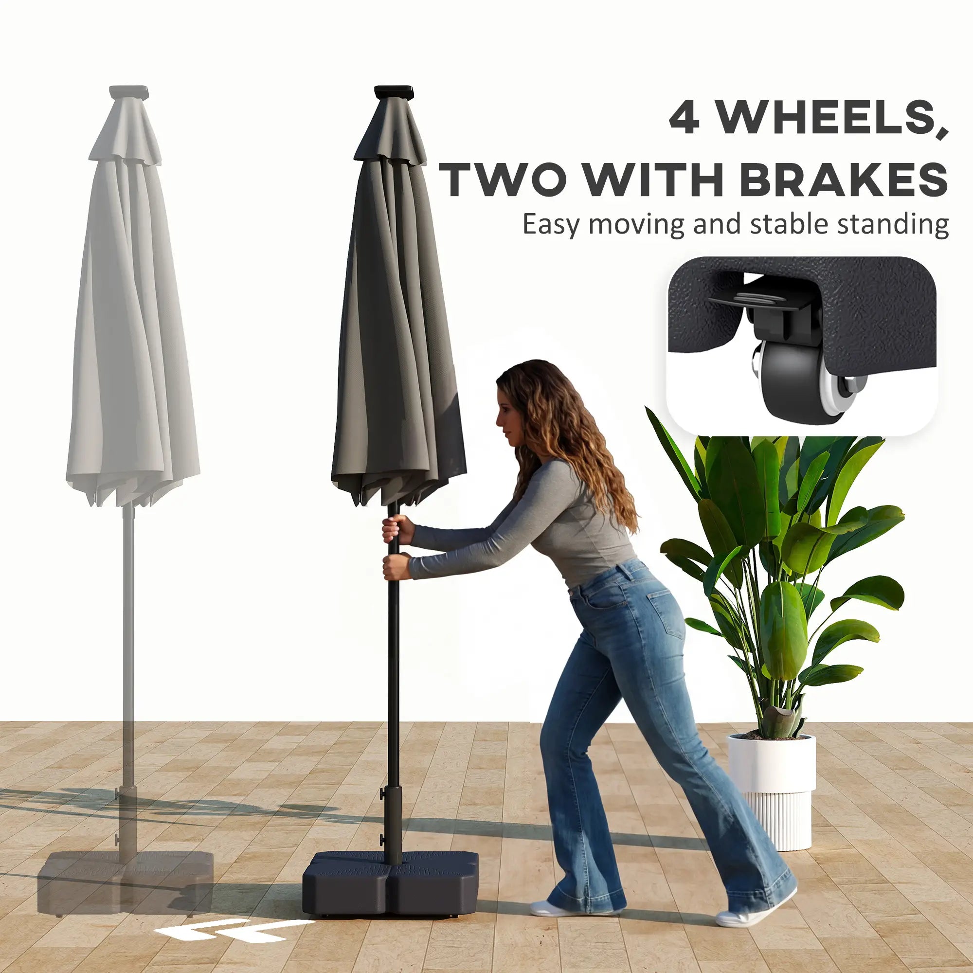 Heavy Duty Outdoor Umbrella Stand, 1.5