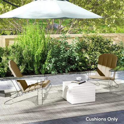 Patio Chair Cushions Set, High Back Adirondack, High-Density Foam, Beige Patio Chair Cushions at Gallery Canada