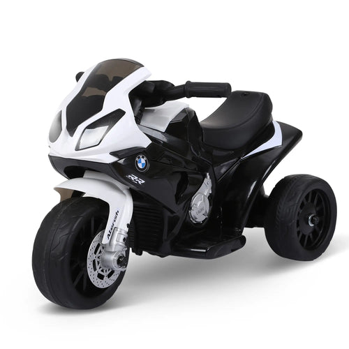 6V Kids Motorcycle, 3 Wheels, Headlight, Music, Black