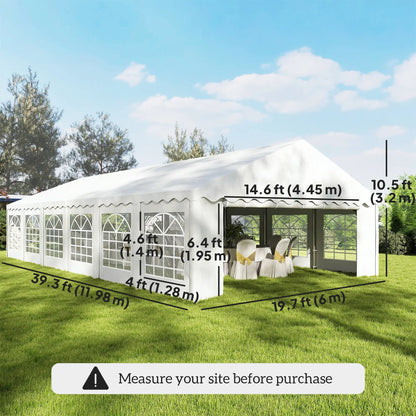20' x 40' Party Tent, Removable Sidewalls, 12 Windows, White Canopy Tents at Gallery Canada