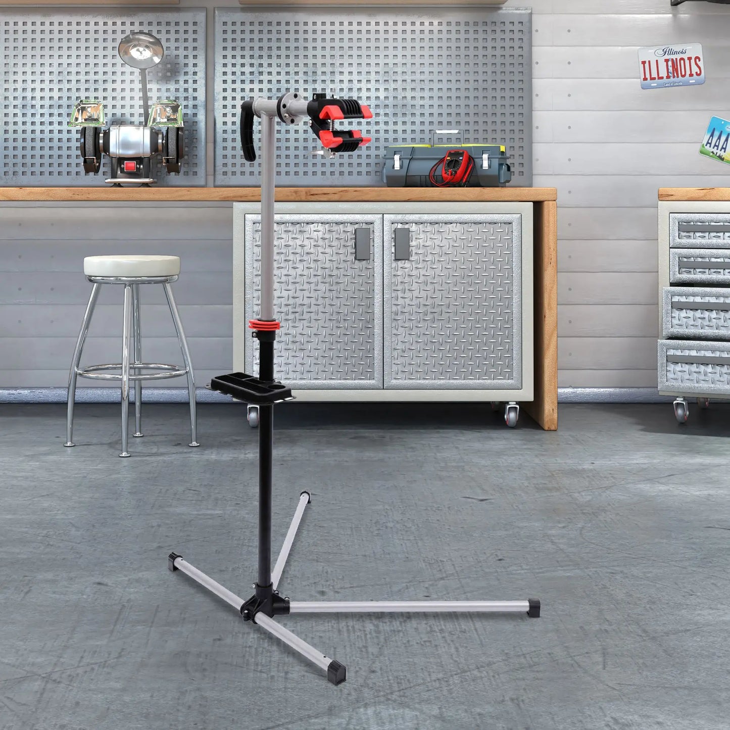 47" To 75" Adjustable Bike Repair Stand, Tool Tray, Bicycle Rack Bike Repair Stands at Gallery Canada