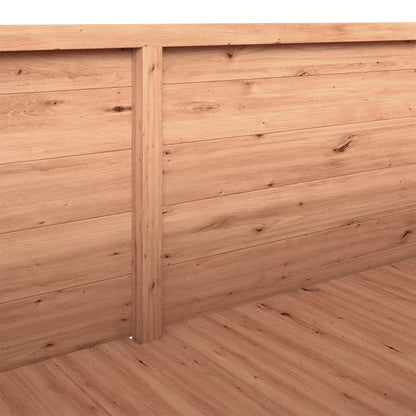 Wooden Raised Garden Bed with Trellis and Hanging Roof, Orange Wooden Planter Boxes at Gallery Canada