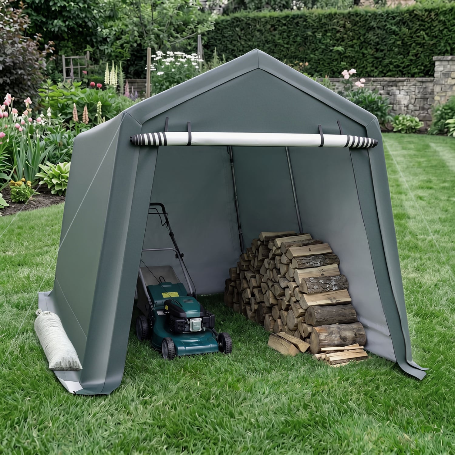 8.3x14 Ft Outdoor Storage Shed, Green Sheds & Outdoor Storage at Gallery Canada