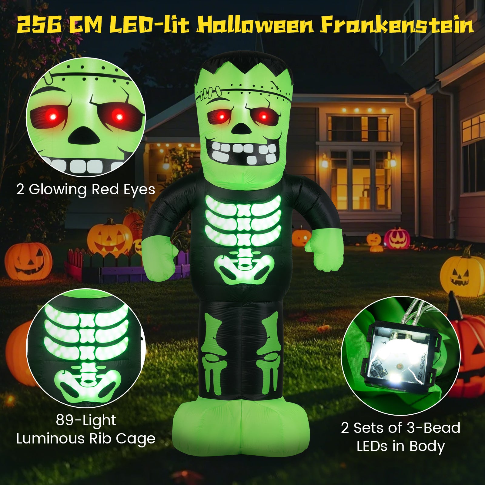 8.4 Feet Halloween Inflatable Frankenstein Decoration Halloween at Gallery Canada