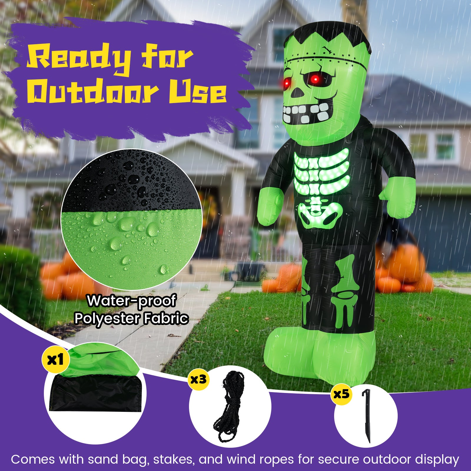 8.4 Feet Halloween Inflatable Frankenstein Decoration Halloween at Gallery Canada