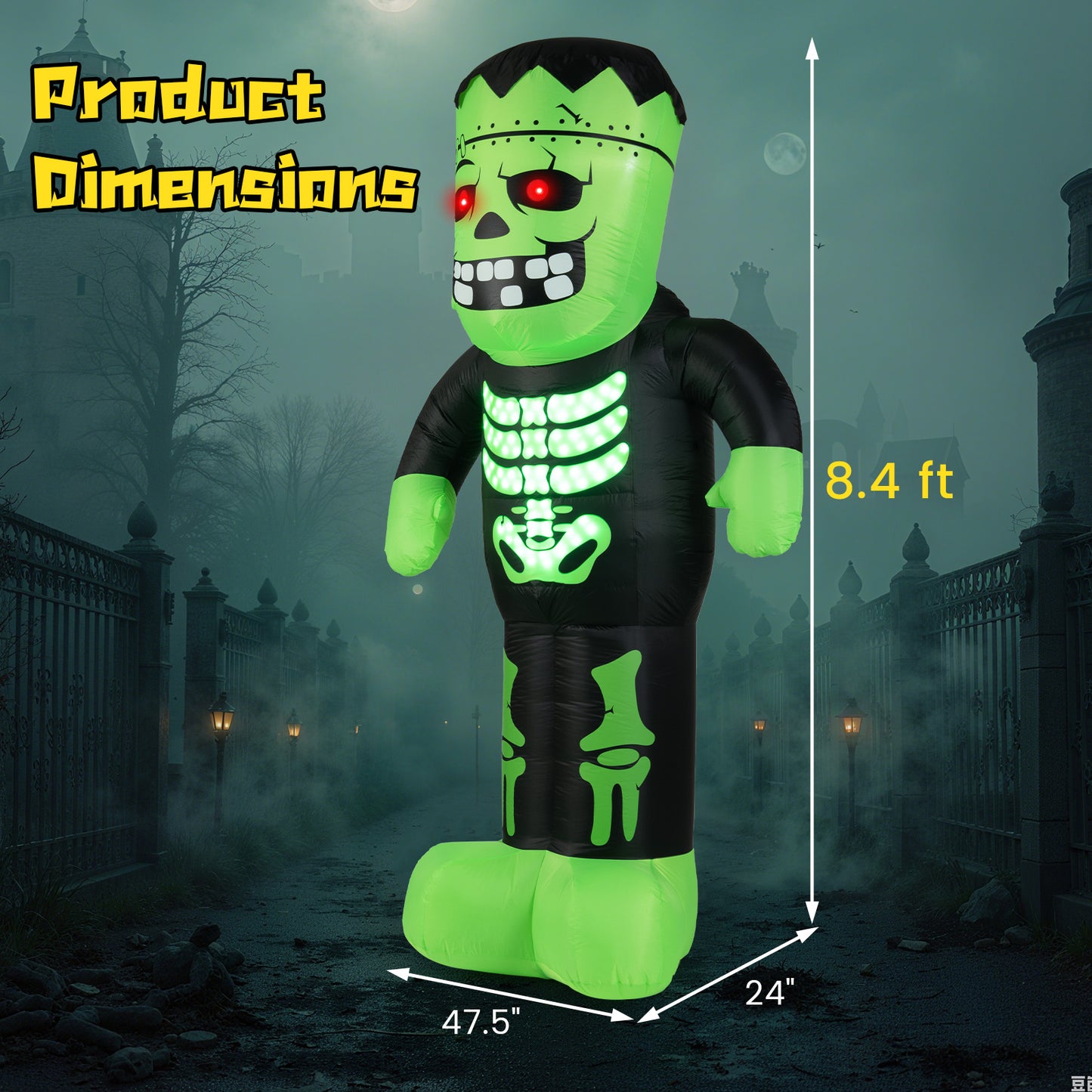 8.4 Feet Halloween Inflatable Frankenstein Decoration Halloween at Gallery Canada