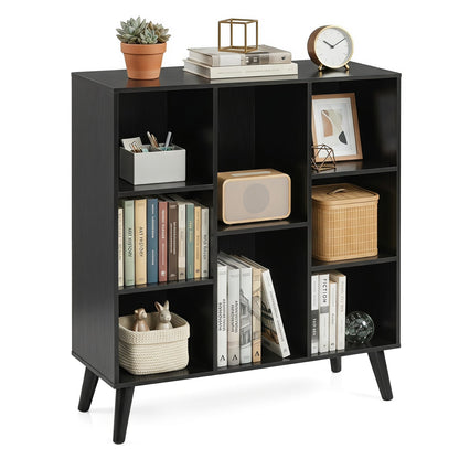 8-Cube Bookcase with Raised Legs, Black Bookcases at Gallery Canada