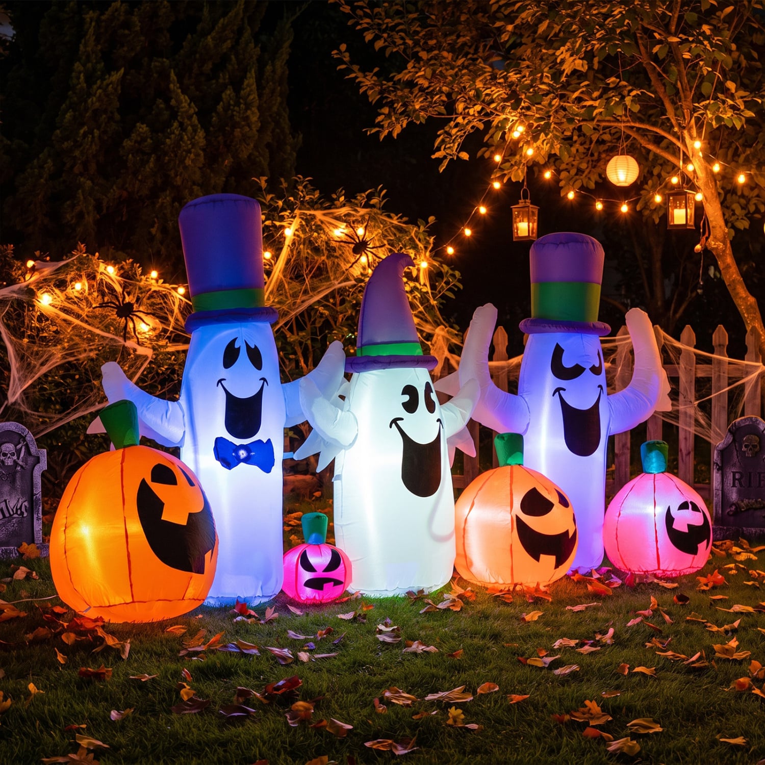 8 FT Inflatable Ghosts Pumpkins, RGB LED Halloween Halloween at Gallery Canada