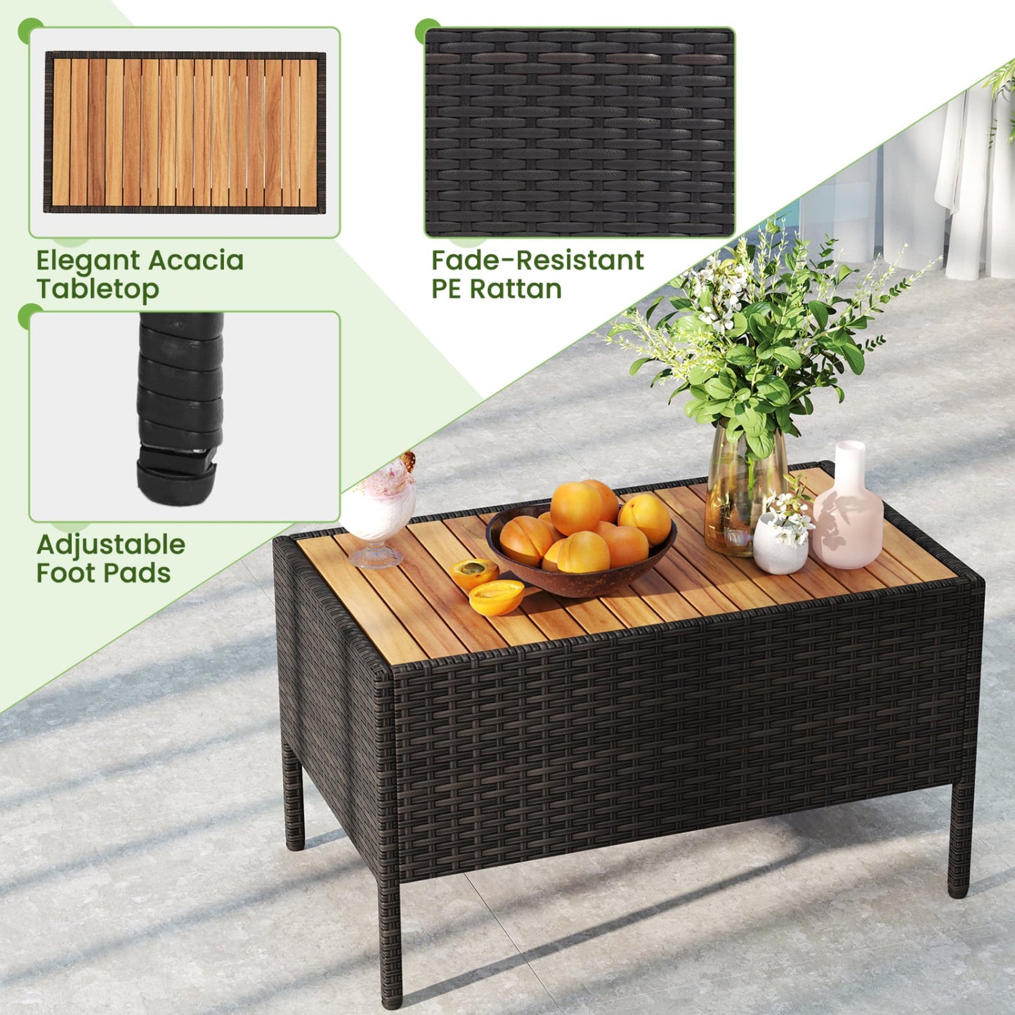 8-Pc Patio Wicker Sofa Set with Chairs, Loveseats & Table, Turquoise Patio Conversation Sets at Gallery Canada