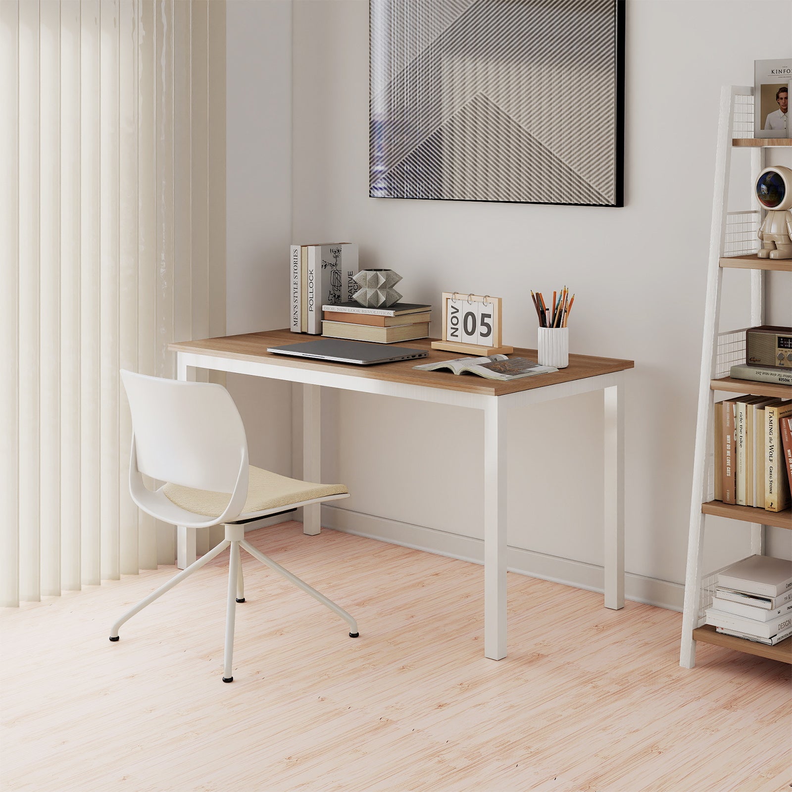 8 Pieces EVA Foam Floor Tiles with Wood Texture, Natural Decorative Fencing & Flooring at Gallery Canada
