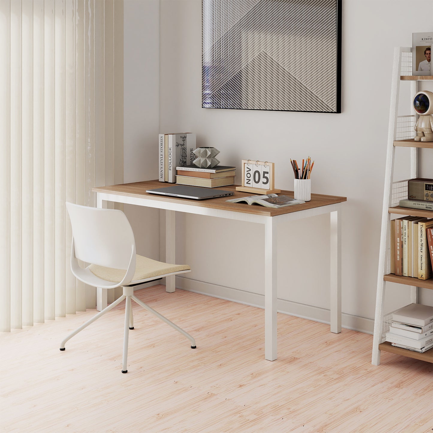 8 Pieces EVA Foam Floor Tiles with Wood Texture, Natural Decorative Fencing & Flooring at Gallery Canada