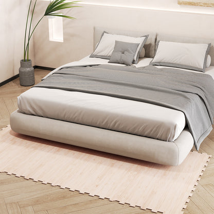 8 Pieces EVA Foam Floor Tiles with Wood Texture, Natural Decorative Fencing & Flooring at Gallery Canada