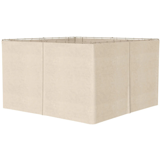 10' x 13' Gazebo Sidewall Set, 4 Panels, Hooks Included, Beige Gazebo Sidewalls Beige at Gallery Canada