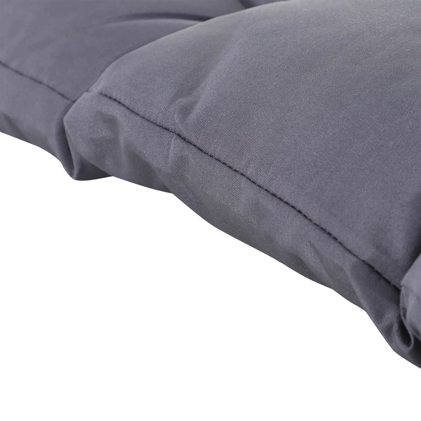 2 Seater Garden Bench Cushion, Thick Outdoor Non-Slip, 52" x 43" x 4", Dark Grey Patio Chair Cushions at Gallery Canada