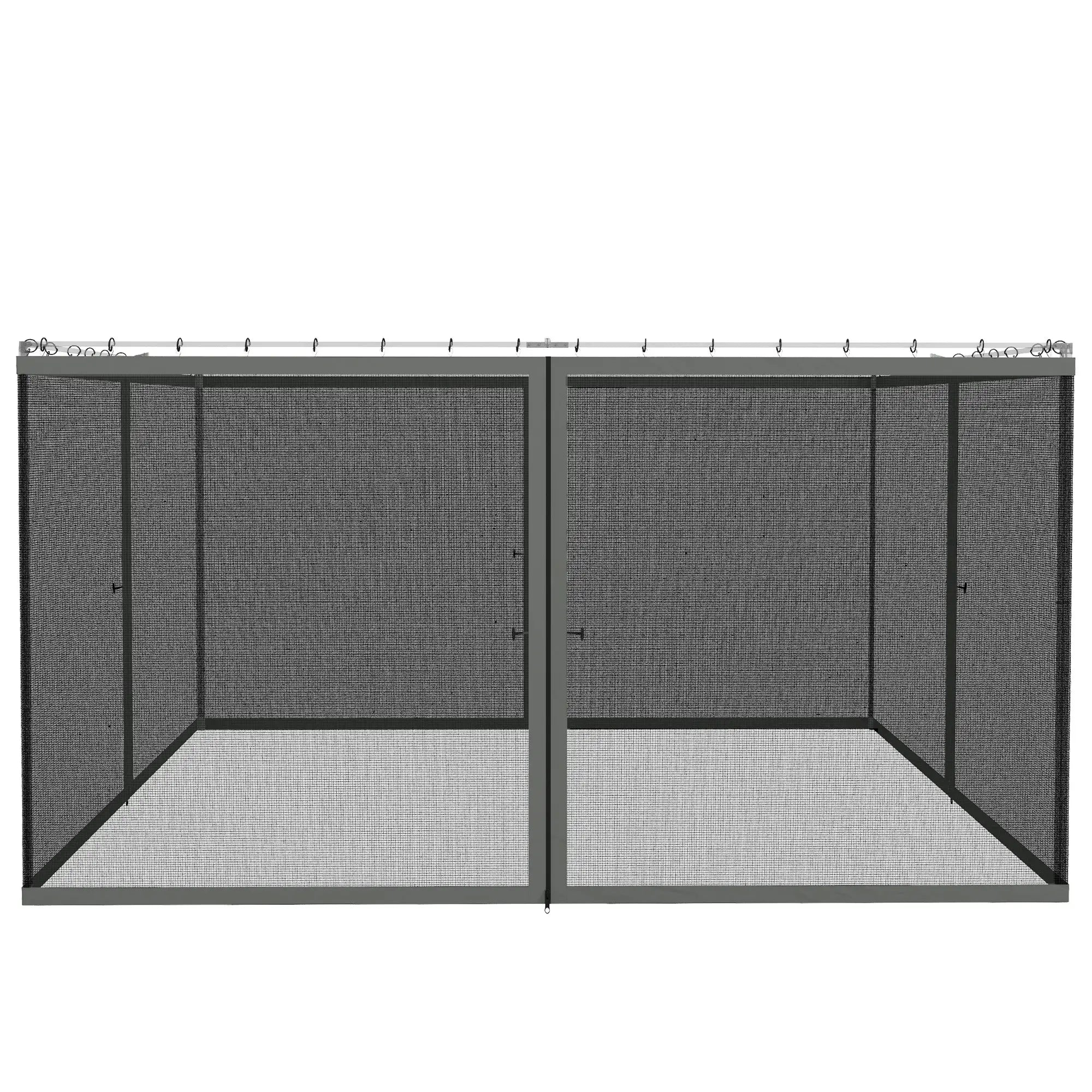 Replacement Mosquito Netting, Gazebo 10' x 13', Black Screen Walls, Zippers, Black Gazebos at Gallery Canada