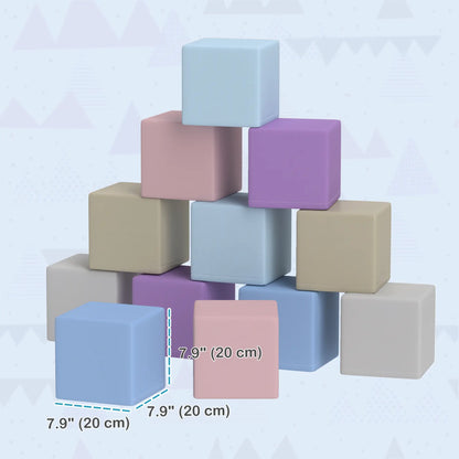 12 Piece Soft Play Blocks, Foam Toy Building Blocks, Multicolours Baby Gym & Playmats at Gallery Canada