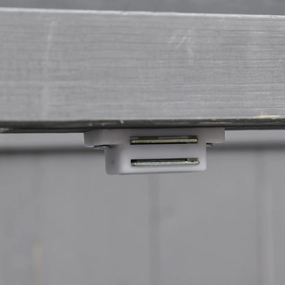 Wooden Garden Tool Shed, Hinged Roof, 2-Tier Shelves, Double Doors, 74x43x88cm, Dark Grey Sheds at Gallery Canada