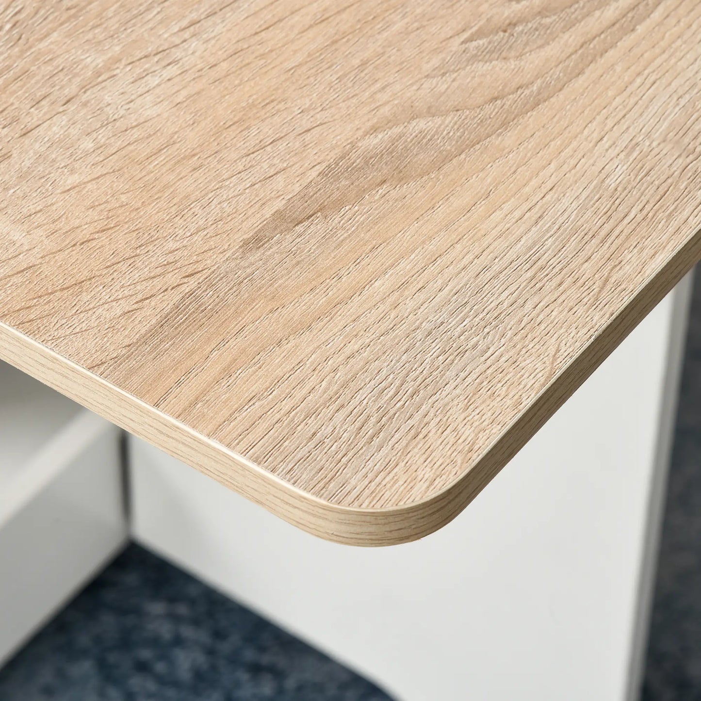 Foldable Dining Table, Drop-Leaf Kitchen Table with Storage Shelf, Oak Bar Tables & Dining Tables at Gallery Canada